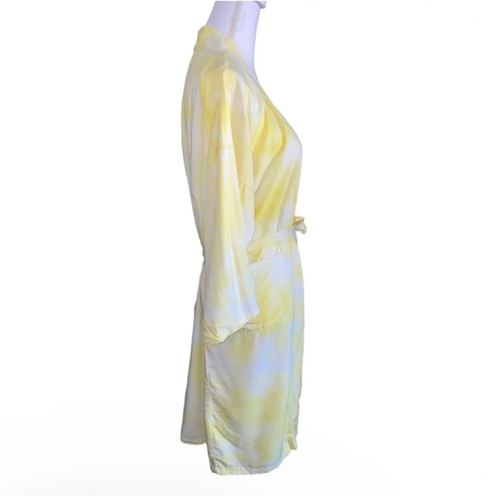 MOMO New York Yellow Tie Dye Kimono Robe | Yellow Robe